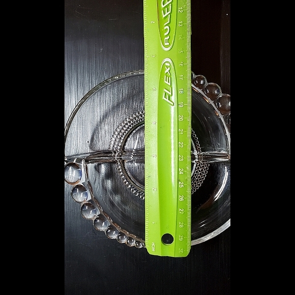 Hazel-Atlas Vintage Beaded Edge, Divided Candy Dish - Picture 8 of 9